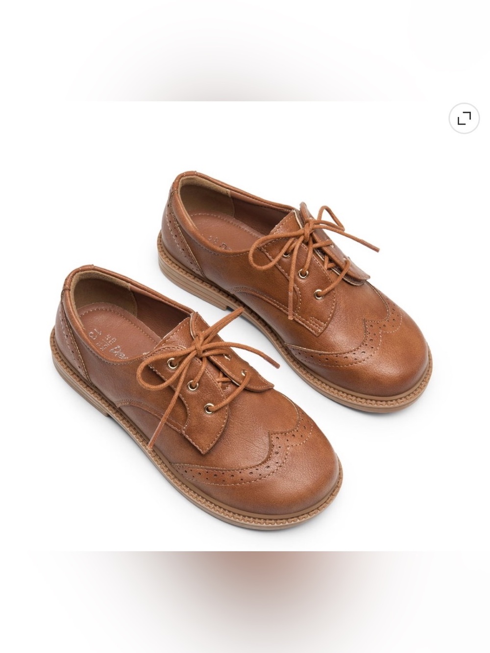 Dream Pairs Kids Brand, Toddler Boy Oxfords, Size 8, Tan